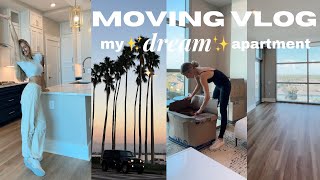 MOVING INTO MY NEW APARTMENT + empty apartment tour! unpacking, first night in Tampa \& settling in.