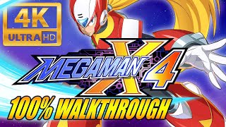 MEGA MAN X4 [ZERO] (PS5) - 100% Full Gameplay Walkthrough (4K/60FPS)