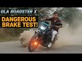 Ola Roadster X Brake Test 🔥 Full Speed Se Emergency Brake Lagayi 😱 | Real Road Test | EV Power Check