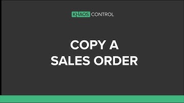 Copy a Sales Order, Quote or Proforma Order to a Different Customer