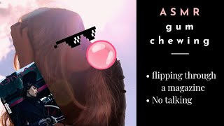 [ASMR] Flipping through the L' Etoile magazine (Gum Chewing, No Talking)