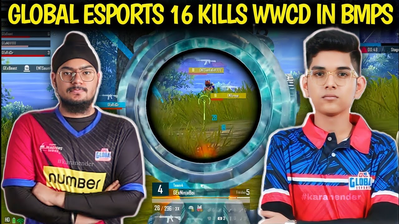 GLOBAL ESPORTS 16 KILLS WWCD IN BMPS 😱 GE BEAST SOLO 7 KILLS 🤯 GE NINJABOI SOLO 6 KILLLS 🫡 BGMI