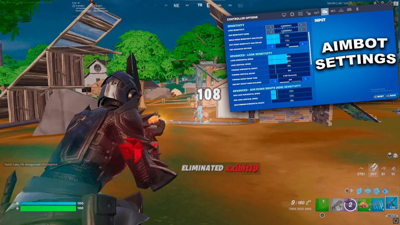 ''New'' BEST AIMBOT SETTINGS FOR CONTROLLER (Chapter 4 Season 2) - YouTube