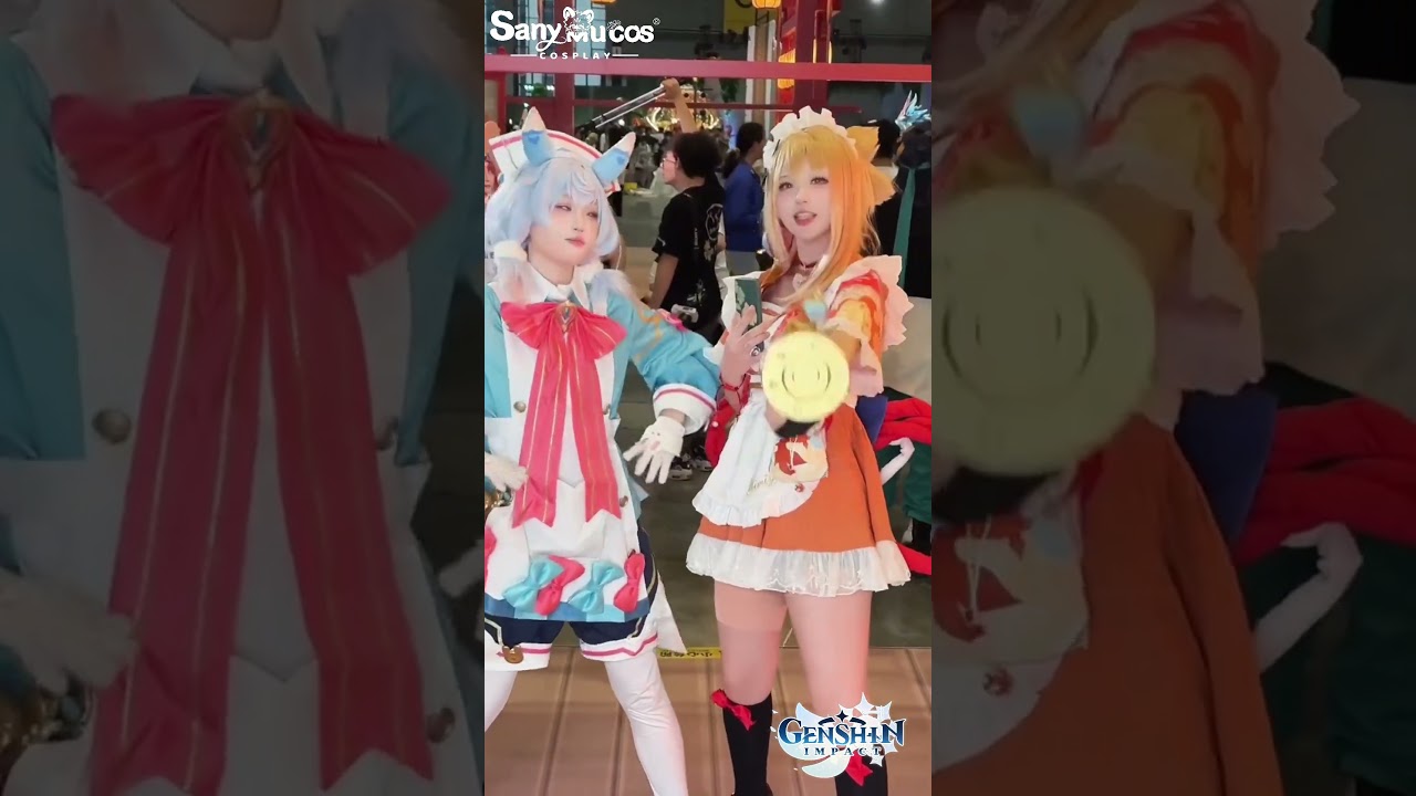 【SanyMuCos】Genshin Impact Sigewinne and Yoimiya Cosplay Show #Sigewinne #GenshinImpact #Yoimiya #cos