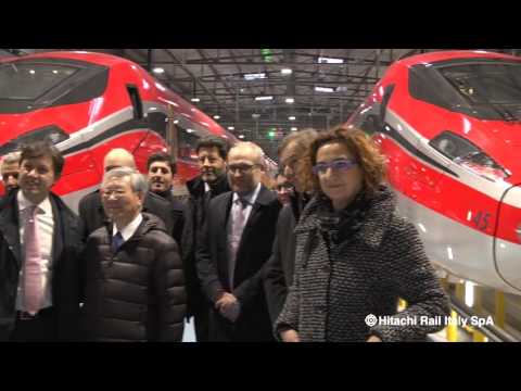 Hiroaki Nakanishi and Alistair Dormer visit Hitachi Rail Italy