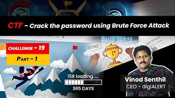 CTF Challenge 19: Crack the password using Brute Force Attack | Part-1 -Vinod Senthil