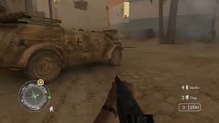 Call of Duty 2: Rommel's last stand: escaping the town.