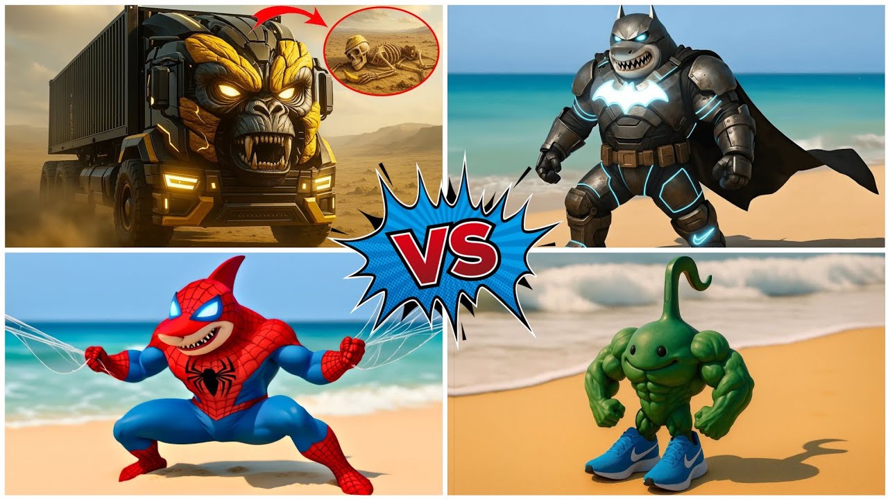 EXTINCTION RACING TRUCK 🆚️EXTINCTION HULK🆚️BRAINROT EXTINCTION SPIDER-MAN🆚️EXTINCTION BETMAN