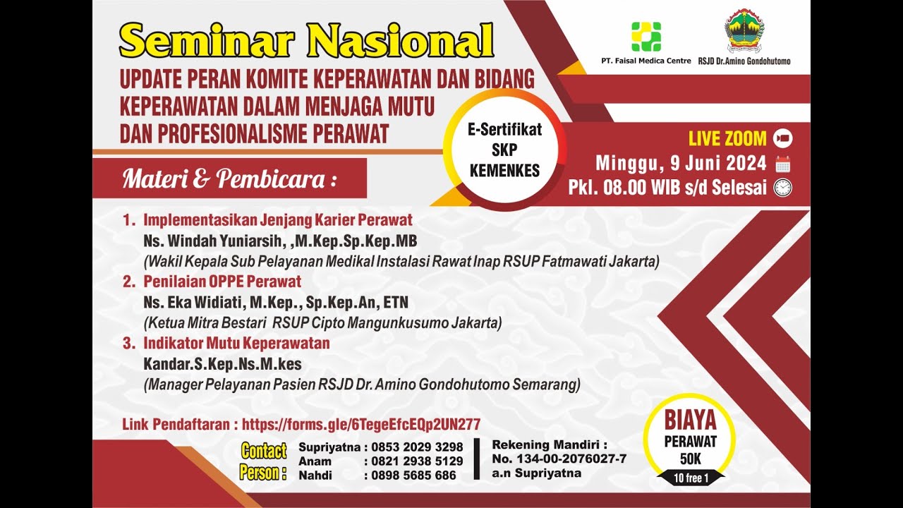 Update peran komite keperawtan dan bidang keperawatan dalam menjaga mutu dan profesionalisme perawat