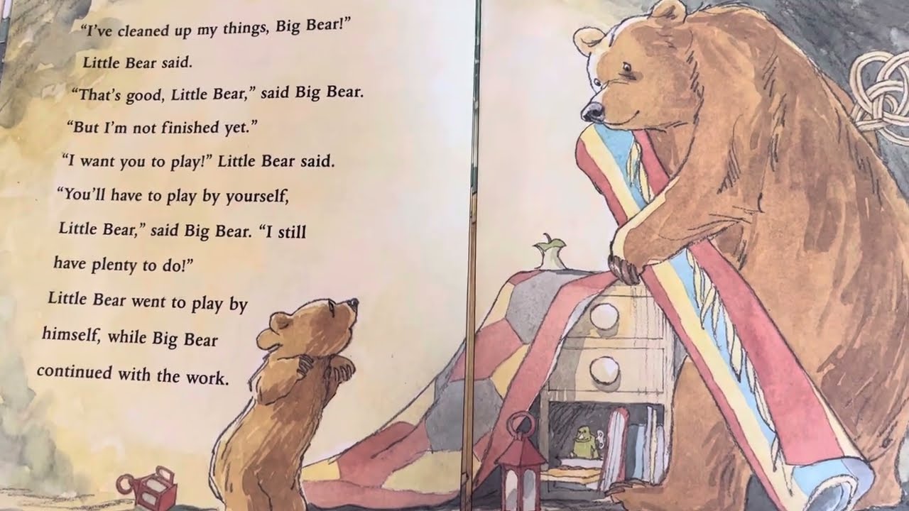 You and Me Little Bear by Martin Waddell, Read Aloud for Children, Daddy and Child, Working Together