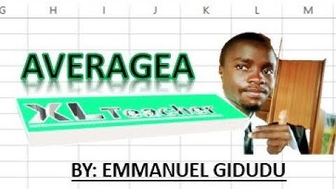 Chapter 8: How to use the AVERAGEA function in excel