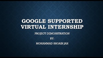 Google Supported Virtual Internship Project Demonstration | Grocery App | Mohammad Shoaib Jah