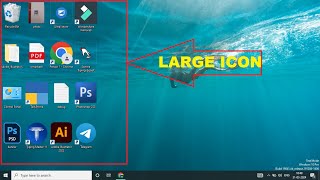 HOW TO LARGE ICONS/HOW TO CHANGE ICON SIZE ON WINDOWS