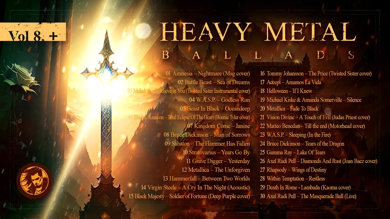 Heavy Metal Ballads Vol 8  Big ompilation 1 2 4 Heavy Metal Power Metal Symphonic Hard Rock