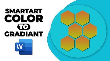 How to change SmartArt colors to gradient loop in Microsoft word