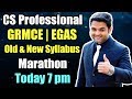 CS Professional GRMCE Marathon | Ethics Revision Class | Old & New Syllabus