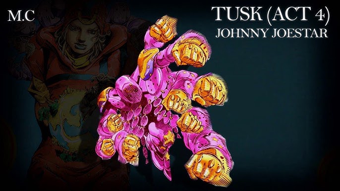 johnny joestar, tusk, and tusk act4 (jojo no kimyou na bouken and 1 more)  drawn by satan331
