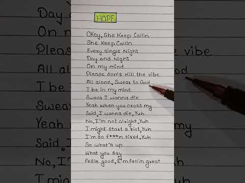 Hope Lyrics XXXTENTACION Lyrics Song