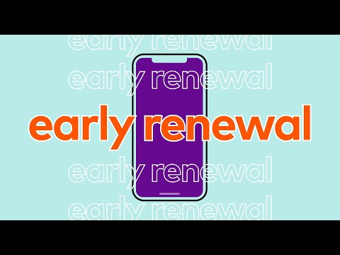 Early renewal is here!