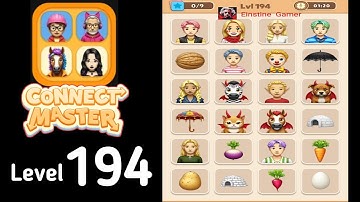 Connect Master Match Puzzle level 194 Guide Walkthrough Solution