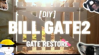 【侵入者？ 門扉 ゲートを復元】DIY 対策強化！！ 動物対策/Gate Restoration