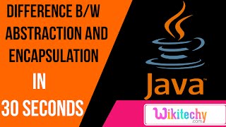 Difference between abstraction and encapsulation | core java interview questions | wikitechy.com