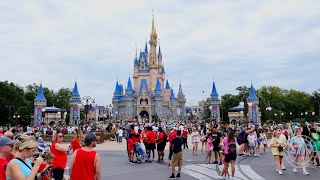 Magic Kingdom 2023 Summer Walkthrough &amp; Crowds Update in 4K | Walt Disney World Florida June 2023