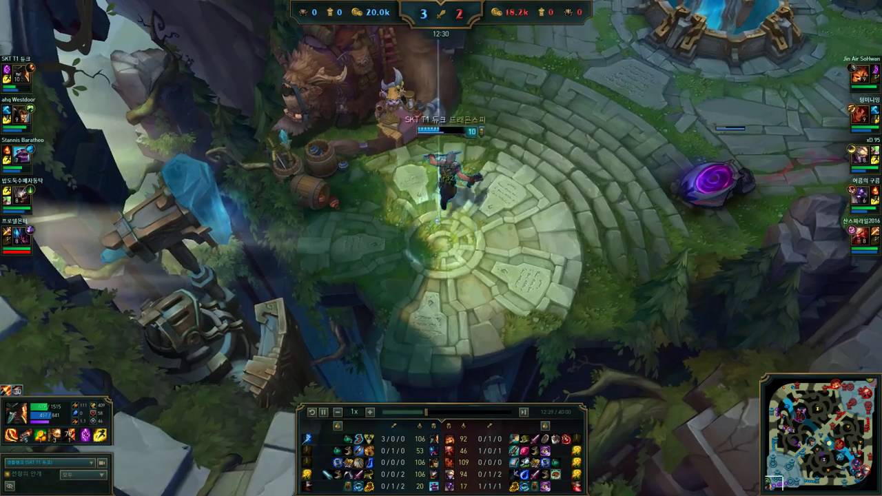 SKT T1 Duke Gangplank vs Gnar Jin Air SoHwan  KR LOL Challenger