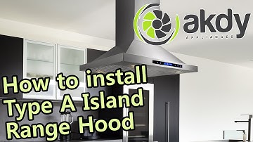 AKDY Island Mount Range Hood: Installation Tutorial (Type A) [How-To]