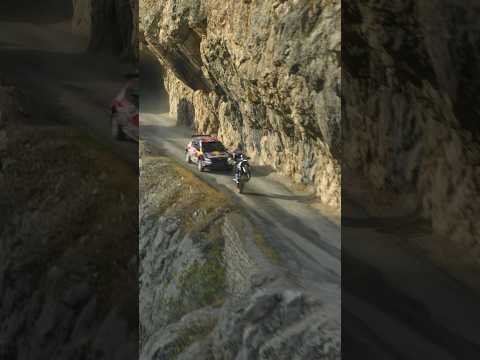Rally car vs Adventure Bike ???????? #short