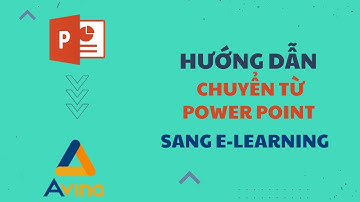 Avina Authoring Tools - Hướng dẫn chuyển bài giảng Power Point sang bài giảng e-Learning