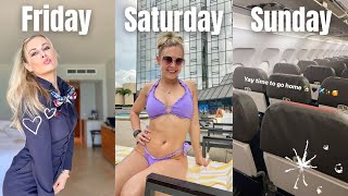 Flight Attendant Life | A FULL WEEKEND! 3 Day Trip