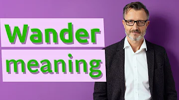 What is the same meaning as wander?