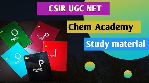 CSIR UGC NET Chem academy study material | chemical science | NET