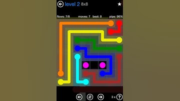 Flow Free Bonus Pack 8x8 Level 2 Walkthrough