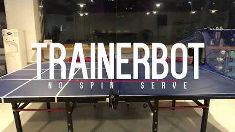 KS Oct Update: Trainerbot No Spin Serve UnderSpin Serve Comparison (Early Prototype)