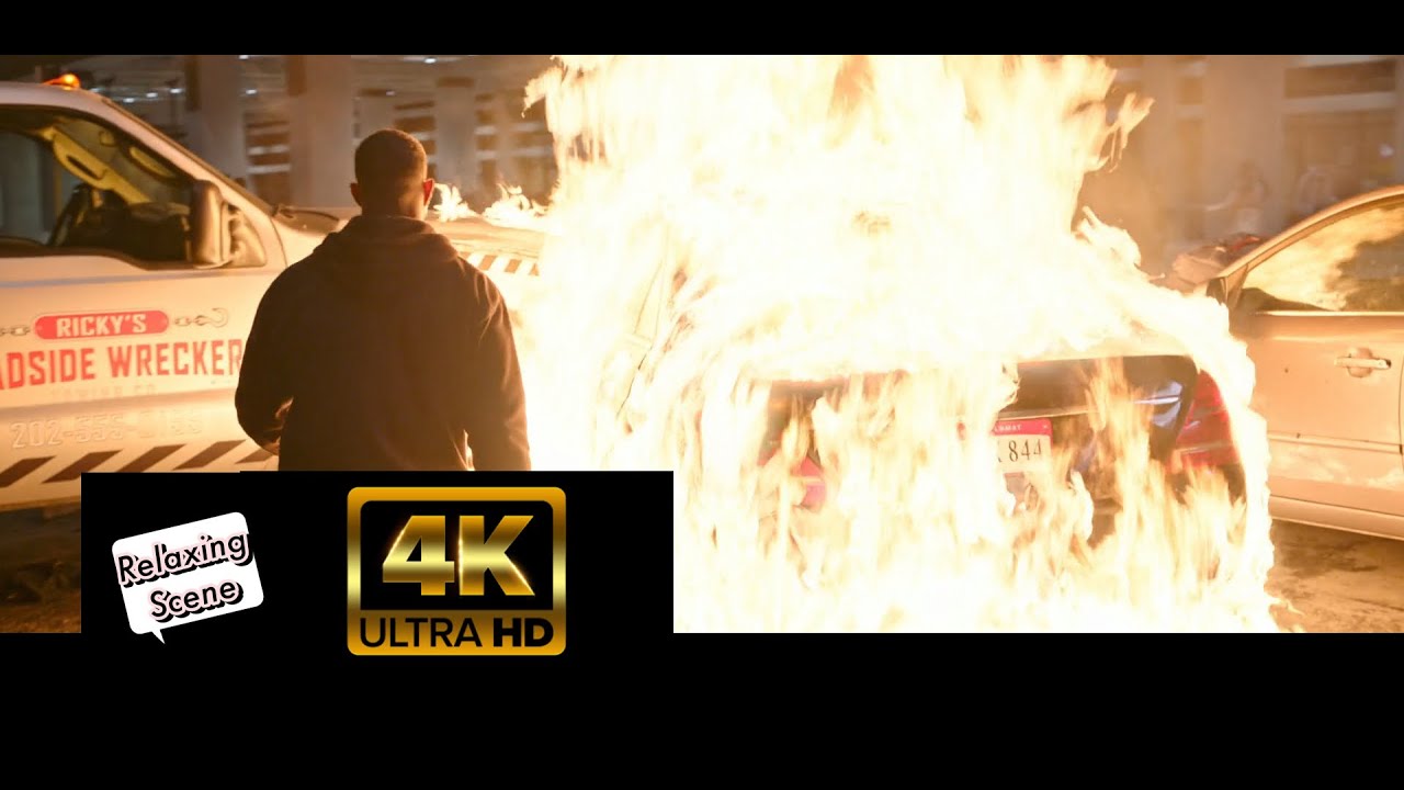 Car On Fire | Without Remorse (2021) | 4K HD CLIP