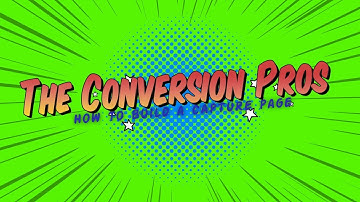 The Conversion Pros | How to make a capture page #tcpreview #tcplander