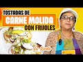 TOSTADAS DE CARNE MOLIDA CON FRIJOLES (La Receta) | Doña Rosa Rivera Cocina