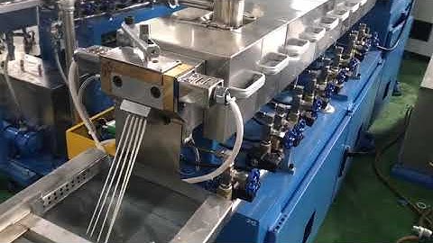 Machine Trial of SHJ-36 Lab Extruder