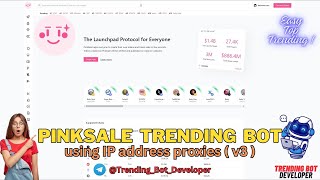 Pinksale Trending Bot v3 | How to Trend a Project on Pinksale ? |  @TrendingBotDeveloper