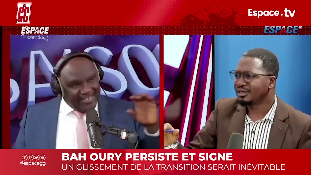 BAH OURY PERSISTE ET SIGNE UN GLISSEMENT DE LA TRANSITION SERAIT INÉVITABLE