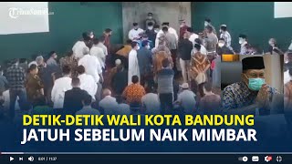 Video Detik-detik Wali Kota Bandung Oded M Jatuh Sebelum Jadi Khatib Salat Jumat