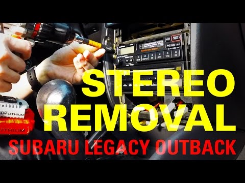 1997-1999 Subaru Outback Stereo Removal