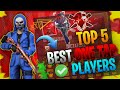 TOP 5 ONE TAP HEADSHOT SPECIALIST IN FREEFIRE 🥵 || WORLD'S MOST DANGEROUS PLAYERS😱 - ADARSHA GAMING