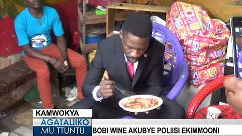 Bobi Wine akubye Poliisi ekimmoono