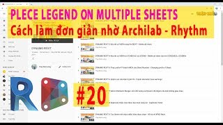 DYNAMO REVIT 20 Place Legend on multiple Sheets - Đưa Legend vào nhiều Sheet nhanh chóng