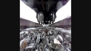 CSX Rail Train Runs Over Both Cameras In Both Directions