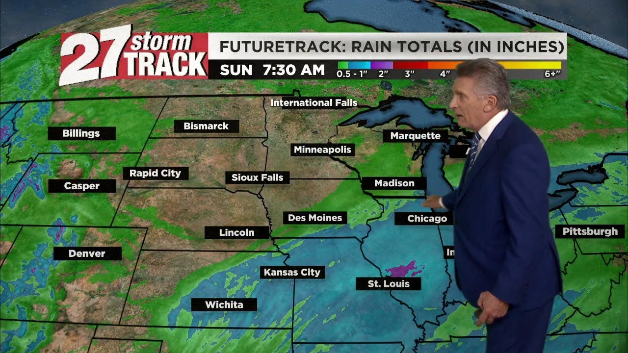 A chance for light snow Friday night - YouTube