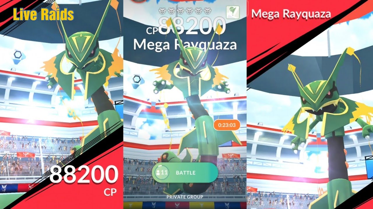 Pokémon GO - Mega Rayquaza Raid 